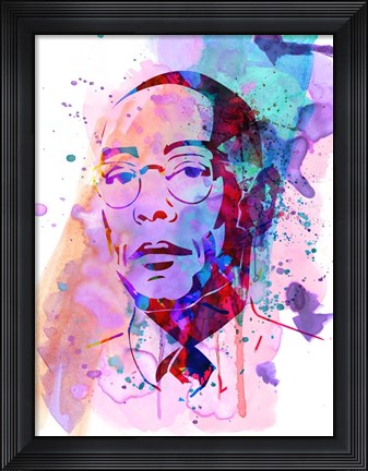 Framed Gustavo Watercolor Print
