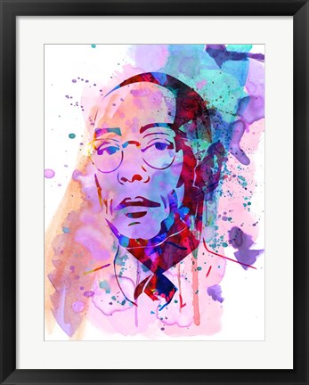 Framed Gustavo Watercolor Print