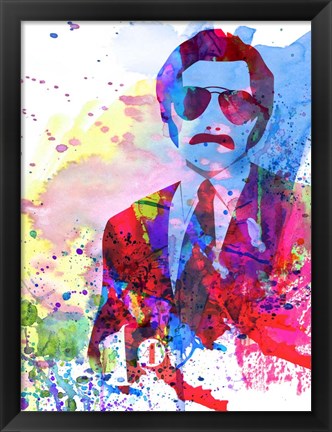 Framed Anchorman Watercolor 2 Print