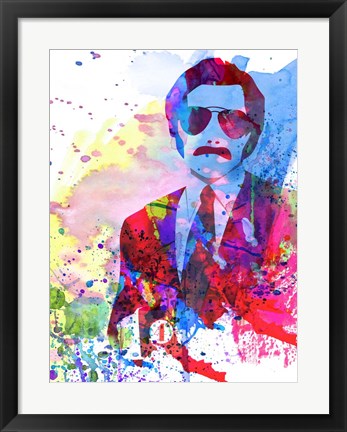 Framed Anchorman Watercolor 2 Print