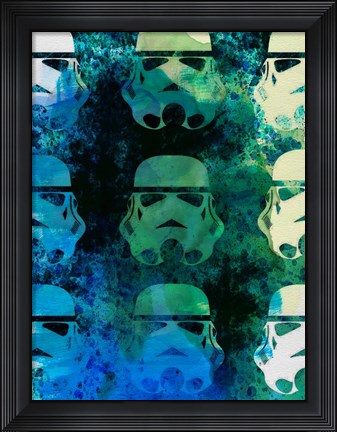 Framed Star Warriors Watercolor 1 Print