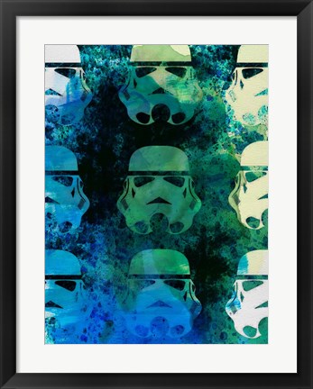 Framed Star Warriors Watercolor 1 Print