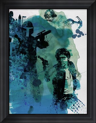 Framed Star Warriors Watercolor 2 Print