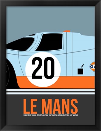 Framed Le Mans 2 Print