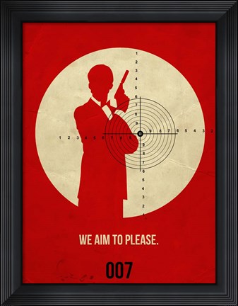 Framed James Red 2 Print