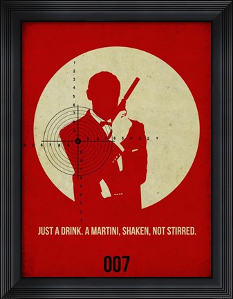 Framed James Red 4 Print