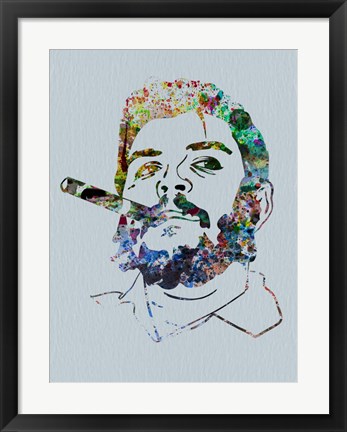 Framed Che Watercolor Print