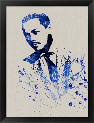 Framed Billy Eckstine Watercolor Print