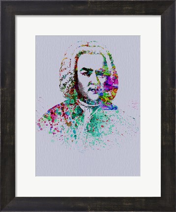 Framed Bach Watercolor Print