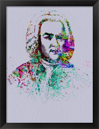 Framed Bach Watercolor Print