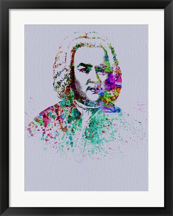 Framed Bach Watercolor Print