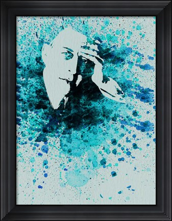 Framed Sergey Rachmaninov Watercolor Print