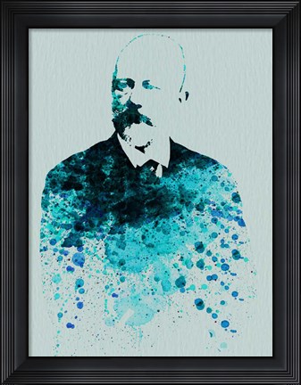 Framed Tchaikovsky Watercolor Print