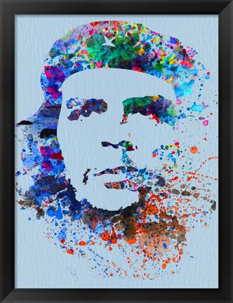 Framed Che Guevara Watercolor Print