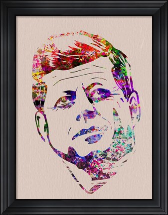 Framed Kennedy Watercolor Print