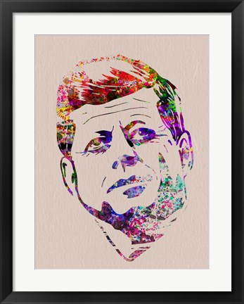 Framed Kennedy Watercolor Print