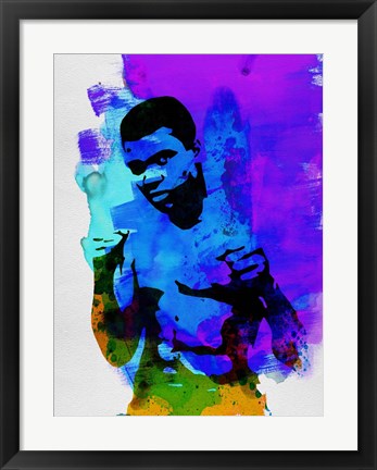 Framed Ali Watercolor Print