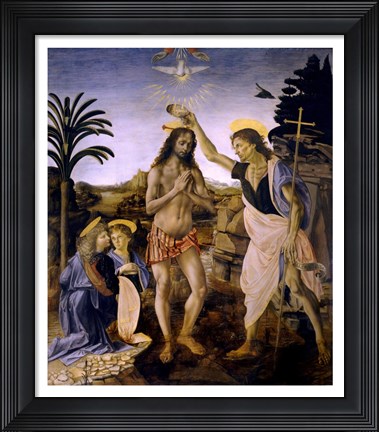 Framed Baptism of Christ Print