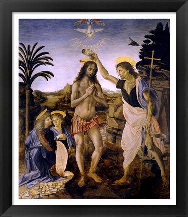 Framed Baptism of Christ Print