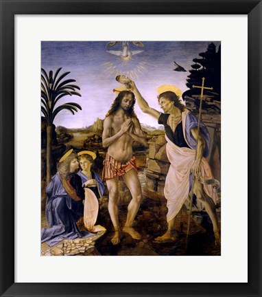 Framed Baptism of Christ Print