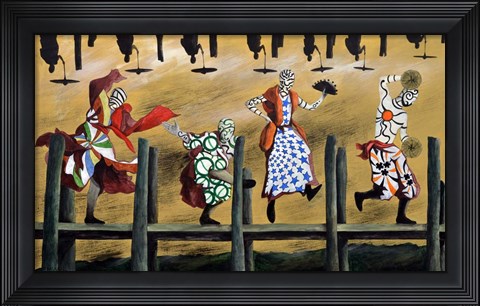 Framed Funky Monks Print