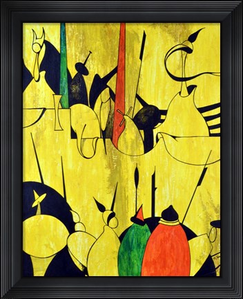 Framed Yellow Print