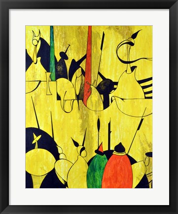 Framed Yellow Print