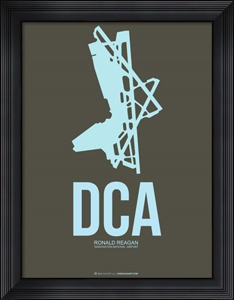 Framed DCA Washington 1 Print