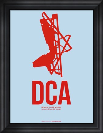 Framed DCA Washington 2 Print