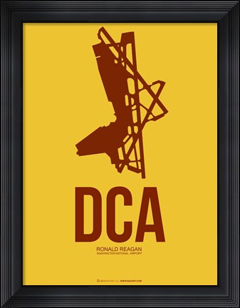 Framed DCA Washington 3 Print