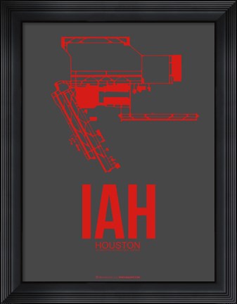 Framed IAH Houston Airport 1 Print