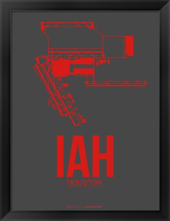 Framed IAH Houston Airport 1 Print