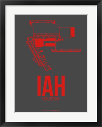 Framed IAH Houston Airport 1 Print