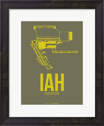 Framed IAH Houston Airport 2 Print