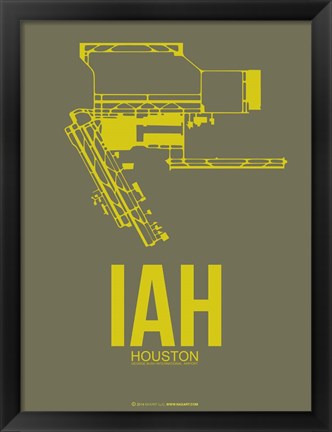 Framed IAH Houston Airport 2 Print