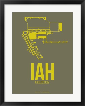 Framed IAH Houston Airport 2 Print