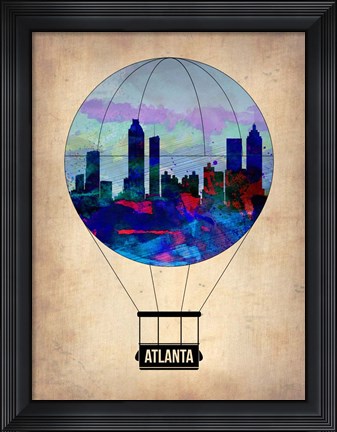 Framed Atlanta Air Balloon Print