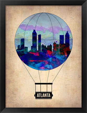 Framed Atlanta Air Balloon Print