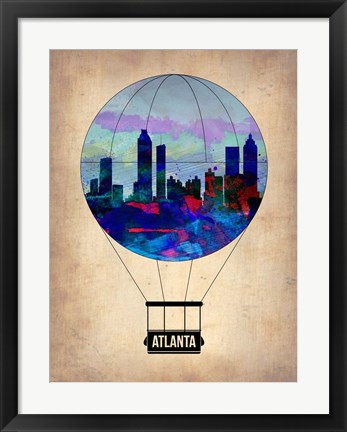 Framed Atlanta Air Balloon Print