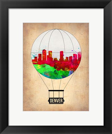 Framed Denver  Air Balloon Print