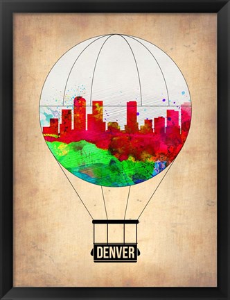 Framed Denver  Air Balloon Print