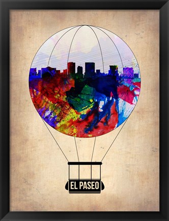 Framed El Paseo Air Balloon Print