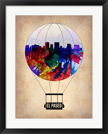 Framed El Paseo Air Balloon Print