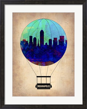 Framed Indianapolis Air Balloon Print