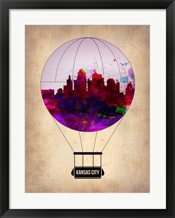 Framed Kansas Air Balloon Print