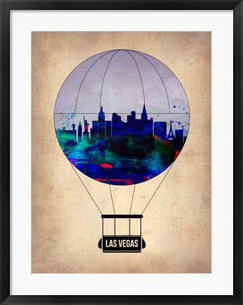 Framed Las Vegas Air Balloon Print