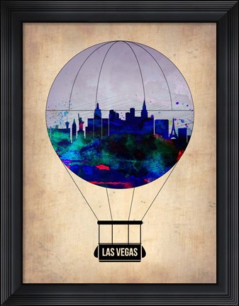 Framed Las Vegas Air Balloon Print
