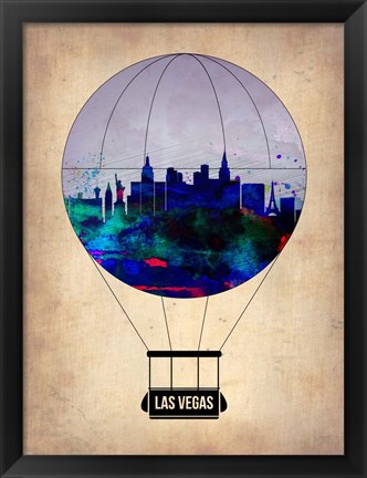 Framed Las Vegas Air Balloon Print