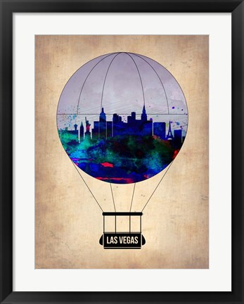 Framed Las Vegas Air Balloon Print