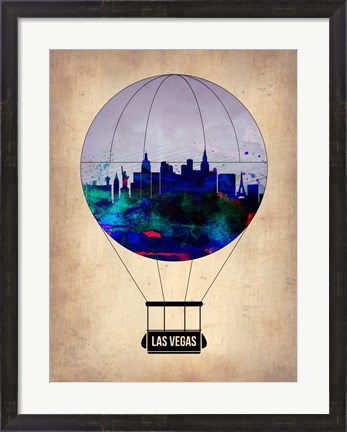 Framed Las Vegas Air Balloon Print
